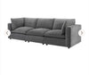 Dusk Boston 3 Seater Sofa In Grey Fabric RRP £999