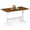 55 Inch Dining Table for 4-6 People Rectangular Kitchen Table
