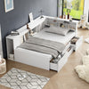 SINGLE BED WITH DRAWERS, BOOKCASE AND UNDERBED STORAGE KIDS MULTIFUNCTIONAL BED