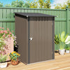 Outsunny 3.3ft x 3.4ft Outdoor Storage Shed Steel Garden Shed w/ Lockable Door
