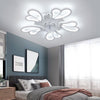 Ceiling Fan Light LED 3-Color Dimmable Chandelier Lamp W/ Bluetooth APP Control