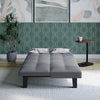 3 Seater Folding Sofa Bed Upholstered Couch Futon Settee Love Seat Plastic Legs