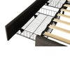 Double Bed Upholstered Storage Bed Frame With LED Light, 4 Drawers and Headboard