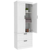 Kitchen Pantry Cupboard,Tall Storage Cabinet with 2 Doors 3 Shelves & 2 Lmvmmpop