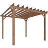 3 x 3 m Wooden Pergola, Garden Pergola Gazebo Grape Trellis, Maple Wood-effect