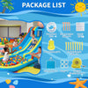 8 in1 Inflatable Bouncy Castl Kids Water Bounce House w/ Slide For 3-10 Years