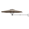 Wall Mounted Cantilever Umbrella Garden Patio Tilting Sunshade Parasols