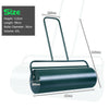 63L Steel Garden Lawn Roller Water Sand Filled Outdoor Grass Roller w/Drain Plug