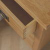 Baysdale Rustic Oak 3 Drawer Bedside Cabinet / Bedroom Lamp Table / Nightstand