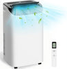 Portable Air Conditioner 14000 BTU White with Remote Control, Single Hose