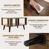 Industrial Coffee Table 2-Tier Wooden Center Table Small Side Table Living Room