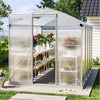 6~42Pcs Clear 4mm Polycarbonate Sheets Twinwall Panel Greenhouse Shed Roof Sheet