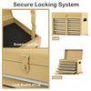 5-Drawer Rolling Tool Chest High Capacity Tool Storage Cabinet Yellow