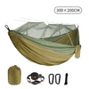 Double Camping Hammock with Mosquito Net 300×200cm Outdoor Nylon Anti-Rollover