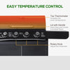 Outdoor Gas BBQ Grill 4+1 Burner Garden Barbecue Cooker Trolley Side Shelves