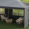 6x3m Garden Gazebo Party Tent Marquee Canopy Outdoor Event Shelter Waterproof
