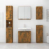 ShCuShan Bathroom Cabinet Smoked Oak 32x34x188.5 Engineered W3L5