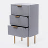 OHS Ribbed Bedside Table Cabinet 3/4/5/6 Draw Nightstand Side Board