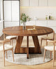 Tribesigns Round Dining Table Kitchen Table, 120 cm Dining Room Tables