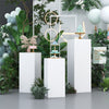 Square Metal Plinth Cylinder Dessert Pedestal Wedding Cake Flower Display Stand