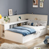 SINGLE BED WITH DRAWERS, BOOKCASE AND UNDERBED STORAGE KIDS MULTIFUNCTIONAL BED