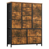 15 Drawer Storage Rack, Drawers Dressers with Wood Tabletop, Metal Frame Room