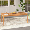 8-Person Outdoor Acacia Wood Dining Table 80" Rectangular Patio Table