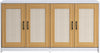 Double Cat Litter Box Enclosure for 2 Cat Hidden Furniture w/ Sisal Door Cabinet