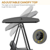 2 Seater Garden Swing Chair Outdoor Yard Patio Canopy Hammock Bench Loveseat
