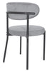 2 Velvet Dining Chairs Velvet Seat Chairs Plush velvet seat and backrest
