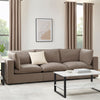 Dusk Boston Sand Velvet 3 Seater Sofa RRP £999