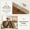 145cm Solid Wood Console Table Long Farmhouse Narrow Entryway Table for Hallway