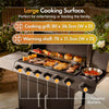 Gas BBQ, 6+1 Burner Barbeque Grill with Gas Hose & Regulator