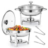 WILPREP 5QT/4.5L Chafing Dish Buffet 2 pack Stainless Steel Food Warmers Party