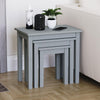Wooden Nest of Tables 3 Piece Table Set Coffee Side Living Room Furniture