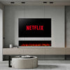 Clarendon Borderless Glass Fire - 60'' - Black