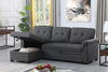 3 Seater Sofa Bed Corner Couch Sectional Settee Sleep Reversible Storage Chaise