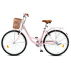 24/26Inch VIRIBUS Ladies Women's Beach Cruiser Bike Bicycle w/ Basket Comfort