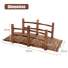 Wooden Bridge Garden Fir Wood Bridge Stable Decorative Bridge with Railing