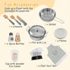 Kids Corner Kitchen Playset Wooden Cooking Toy Toddlers Play Kitchen Pretend