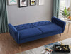 3 Seater Velvet Sofa Bed Click Clack 5 Colour Luxury Button Tufted Sleeper Couch