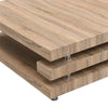 Borneo Wooden Coffee Table Square In Sanremo Oak