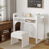 Kids Desk and Chair Set Study Desk Wooden Writing Table with Drawers Pen Holder