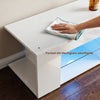 White 135cm High Gloss TV Stand Storage Cabinet Cupboard Unit with RGB Vwpcuoazt