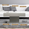 High Gloss Coffee Table with LED Light Living Room Cocktail Sofa Center Table