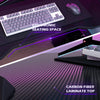 Gaming Desk witn LED RGB Computer Table with Cup Holder & Headphone Hook Black