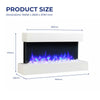 Wall Mounted Electric Fire with Log & Crystal Fuel – Endeavour Fires Runswick