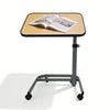 Upgraded Ergonomic Overbed Laptop Table Mobile Rolling Desk for Bed and Home