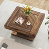 31.5" Square Coffee Table, Modern Wood Center Cocktail Tea Table for Living Room