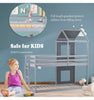 Wooden Bunk Beds Treehouse Bed Frame 3FT Single Cabin Kids Sleeper House Canopy